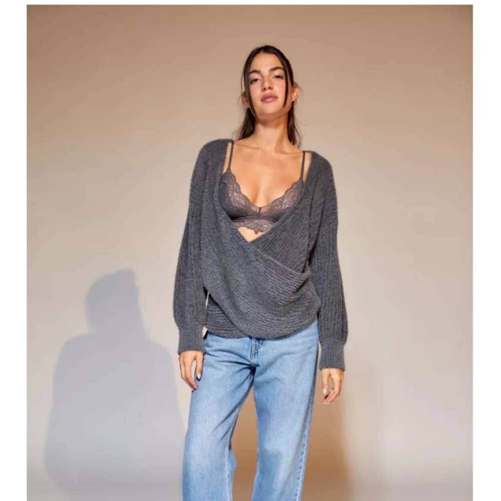 ISO! Not selling urban outfitters Kane wrap sweater small